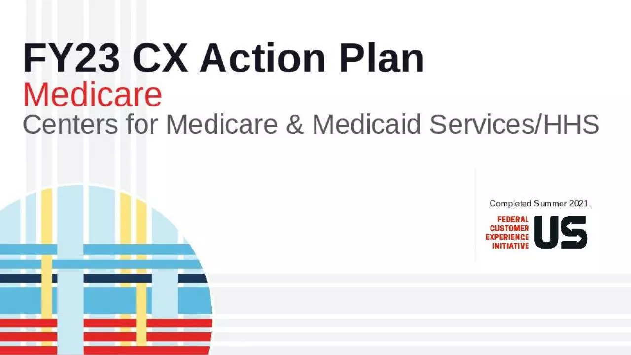 PPT-FY23 CX Action Plan Medicare Centers for Medicare & Medicaid Services/HHS