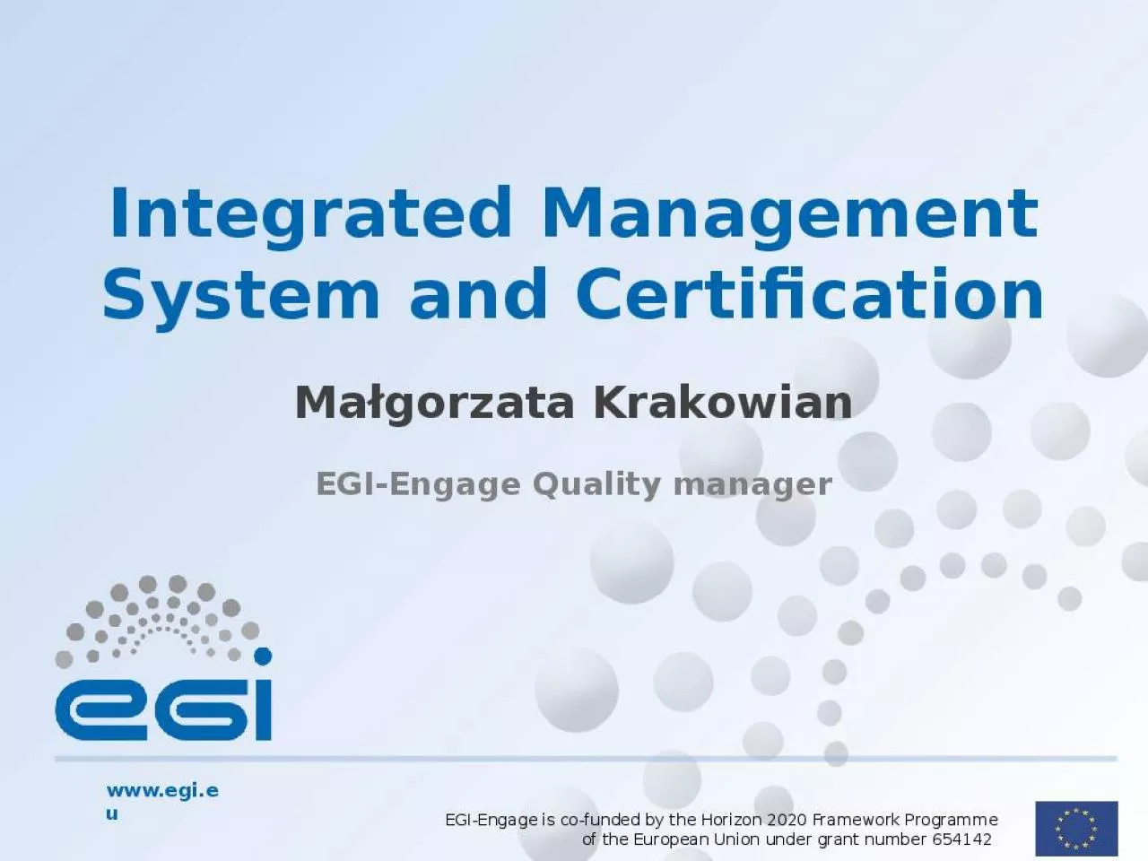 PPT-Integrated Management System and Certification