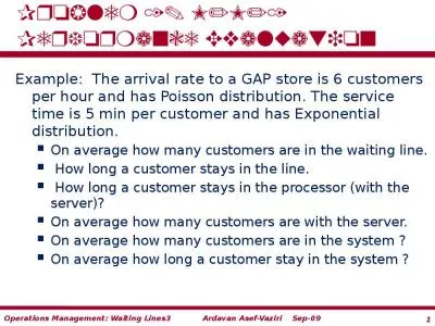 Problem 1. M/M/1 Performance Evaluation