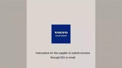 Instructions for the supplier to submit invoices through EDI or email