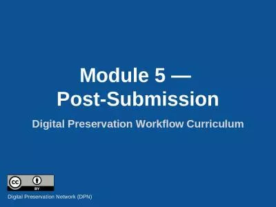 Module 5  Post-Submission