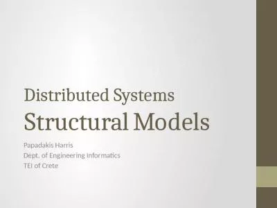 Distributed Systems Structural Models