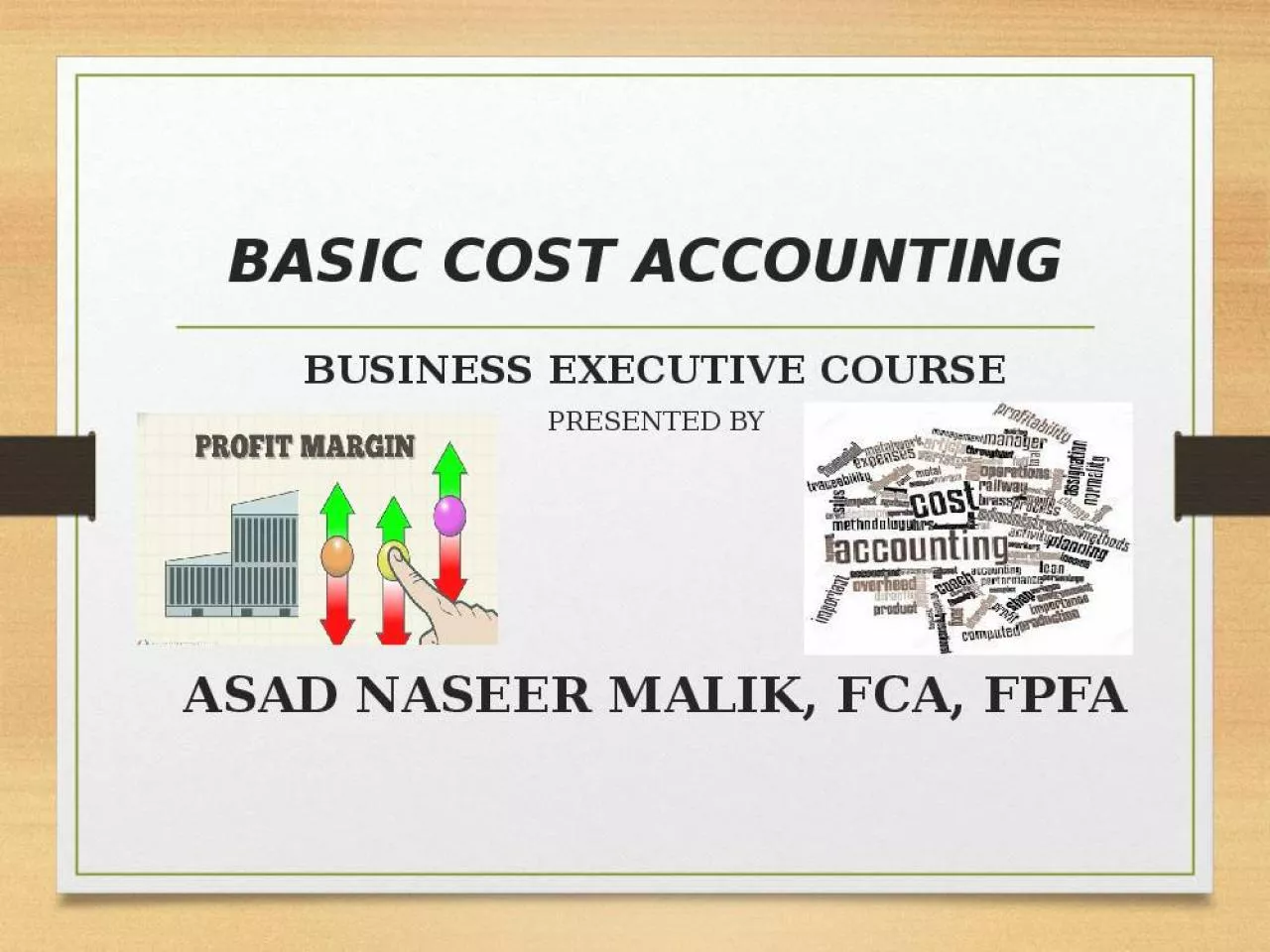 PPT-BASIC COST ACCOUNTING