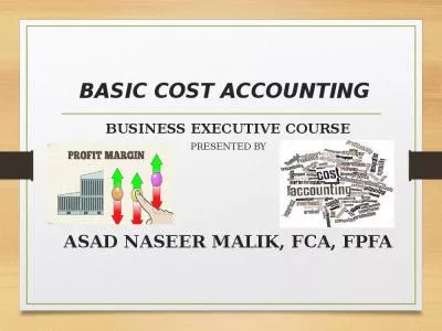 BASIC COST ACCOUNTING