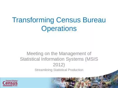 Transforming Census Bureau Operations