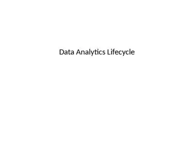 Data Analytics Lifecycle