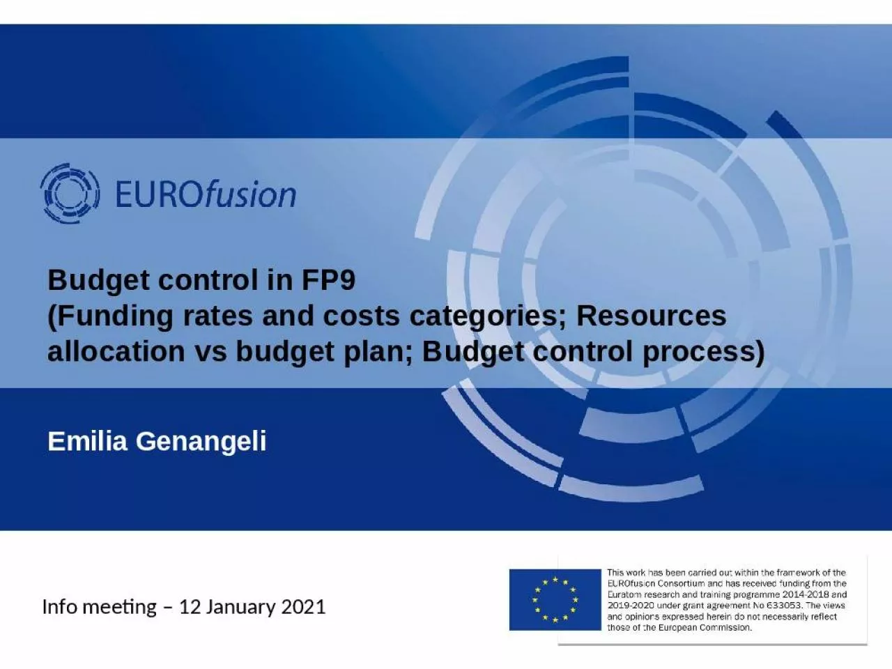 PPT-Budget control in FP9 (Funding rates and costs categories; Resources allocation vs budget