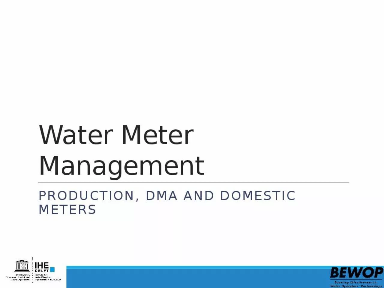 PPT-Water Meter Management