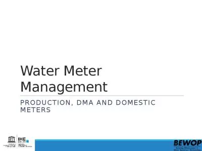 Water Meter Management