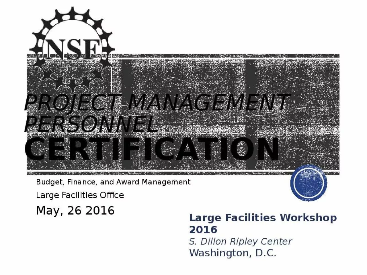 PPT-Project Management Personnel Certification