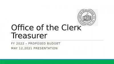 Office of the Clerk  Treasurer