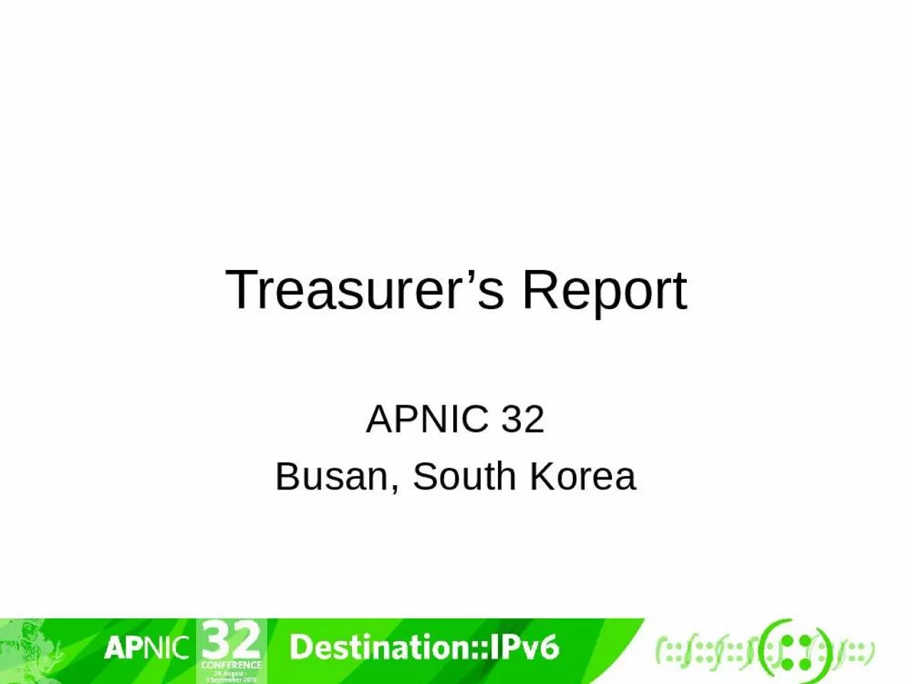 PPT-Treasurer s Report