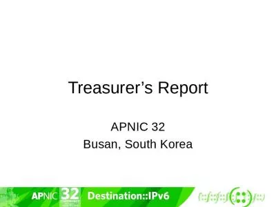 Treasurer s Report