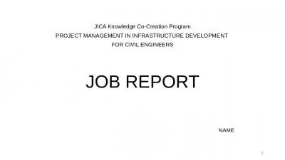 JOB REPORT