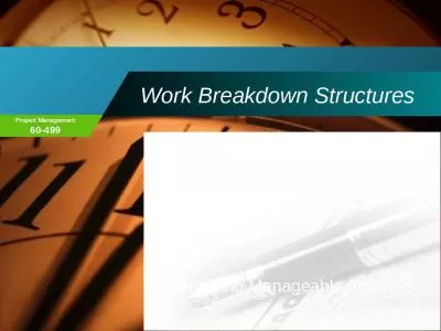 Work Breakdown Structures