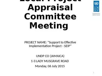 Local Project Appraisal Committee Meeting