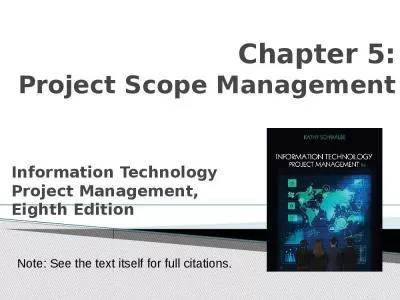 Chapter 5: Project Scope Management