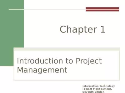 Introduction to Project Management