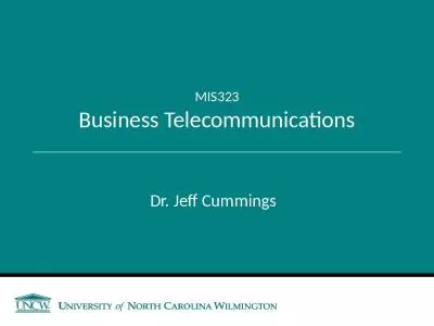 MIS323 Business Telecommunications