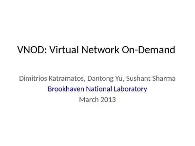 VNOD: Virtual Network On-Demand