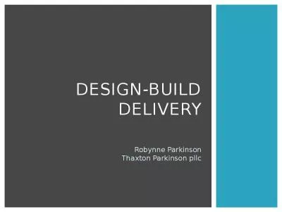 Design-Build Delivery