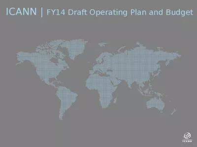 ICANN | FY14 Draft Operating Plan and Budget