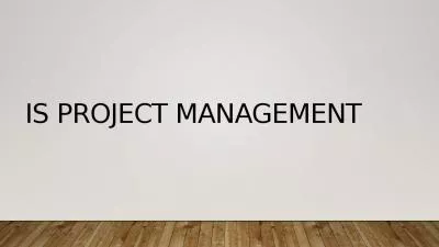 IS Project Management