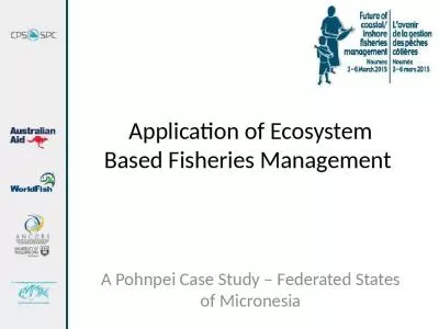 Application of Ecosystem Based Fisheries Management