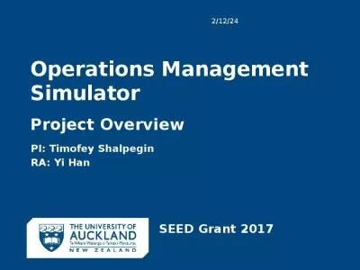 Operations Management Simulator