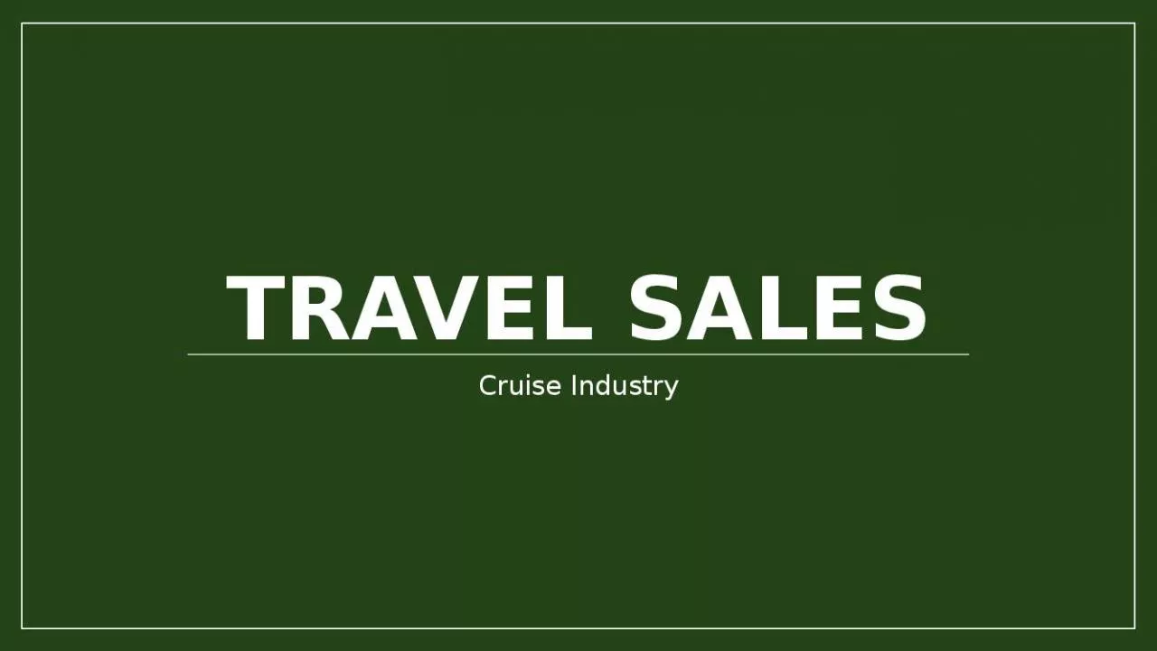 PPT-Travel Sales