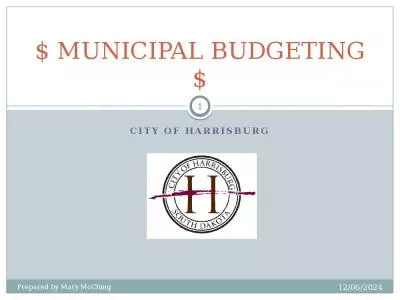 $ MUNICIPAL BUDGETING $