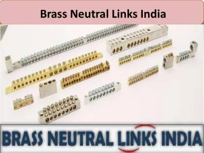 Manufacturers of Brass Neutral Links