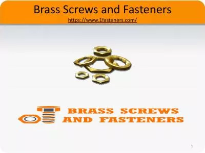 Brass Screws and Fasteners India