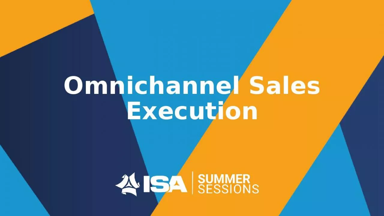 PPT-Omnichannel Sales Execution