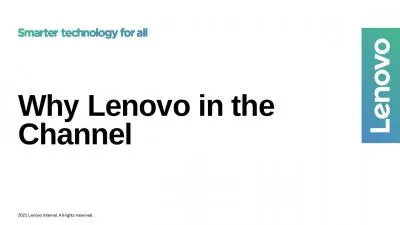 Why Lenovo in the Channel