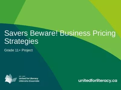 Savers Beware! Business Pricing Strategies