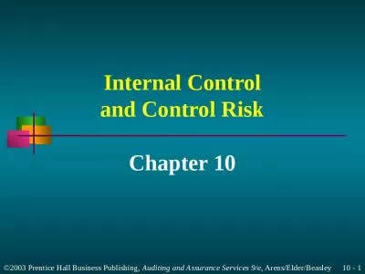 Internal Control and Control Risk