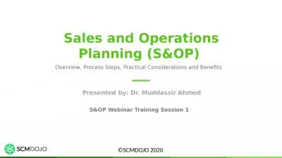 Sales and Operations Planning (S&OP)