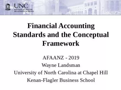 Financial Accounting Standards and the Conceptual Framework