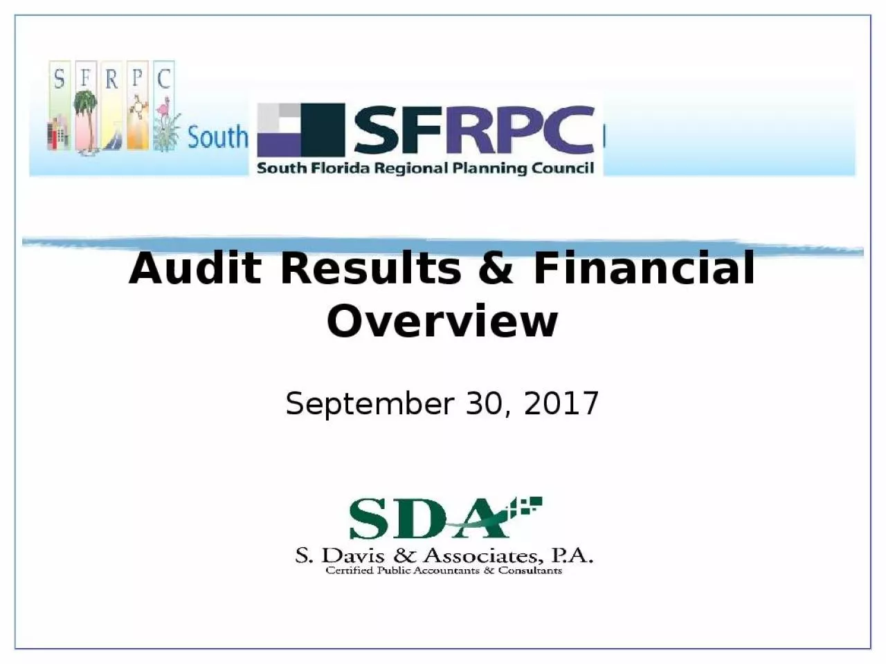 PPT-Audit Results & Financial Overview