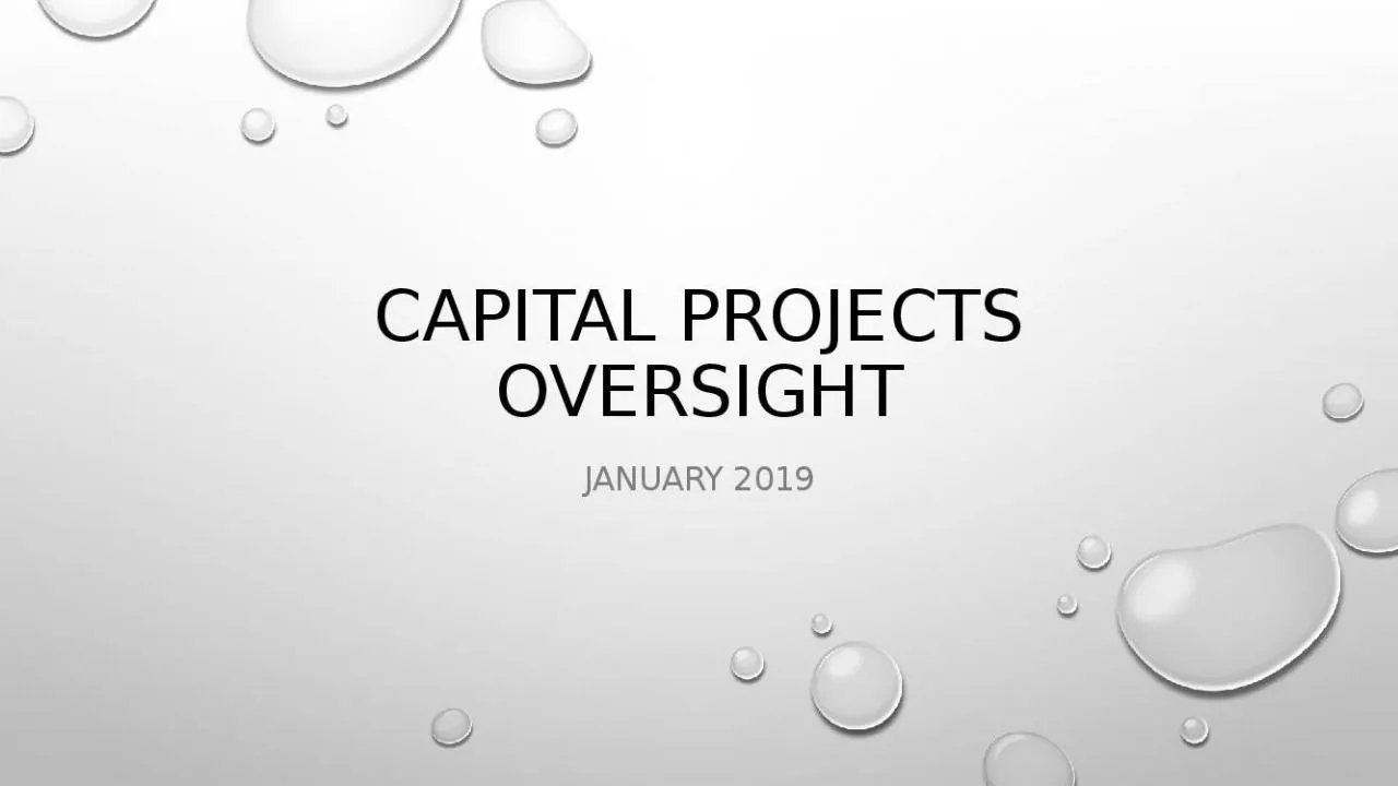 PPT-Capital Projects Oversight