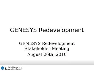 GENESYS Redevelopment