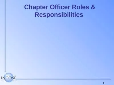 Chapter Officer Roles & Responsibilities