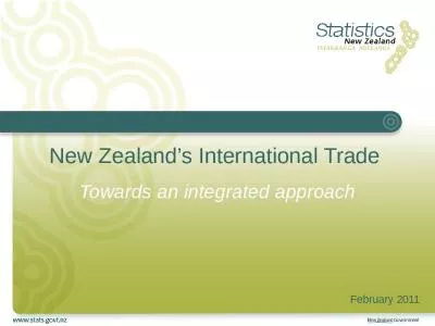 New Zealand s International Trade