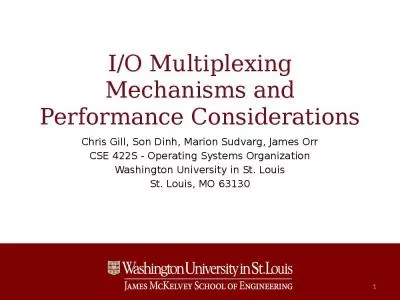 I/O Multiplexing Mechanisms and Performance Considerations