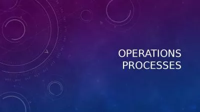 Operations Processes