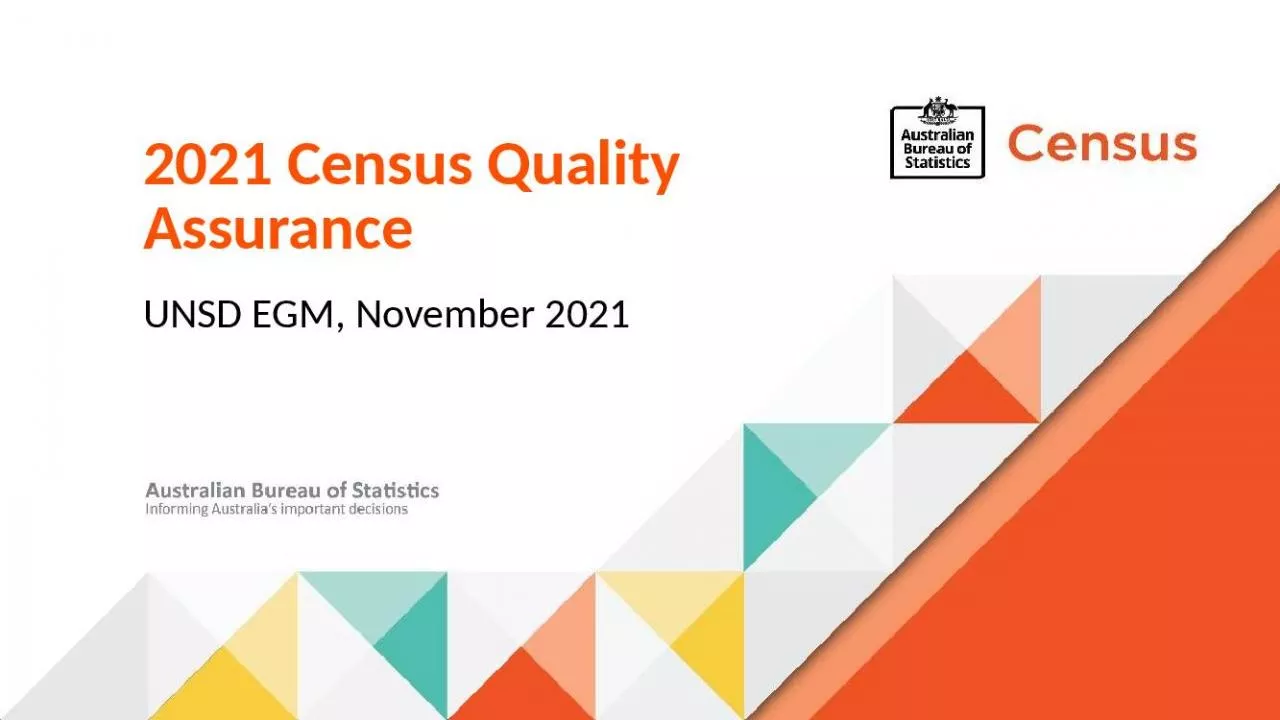 PPT-2021 Census Quality Assurance