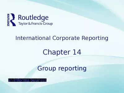 International Corporate Reporting Chapter 14 Group reporting