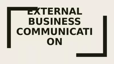 External business communication