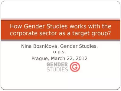 How Gender Studies works with the corporate sector as a target group?